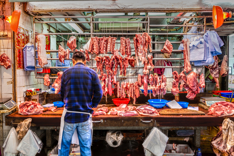 Chiński rynek mięsa - wieprzowina